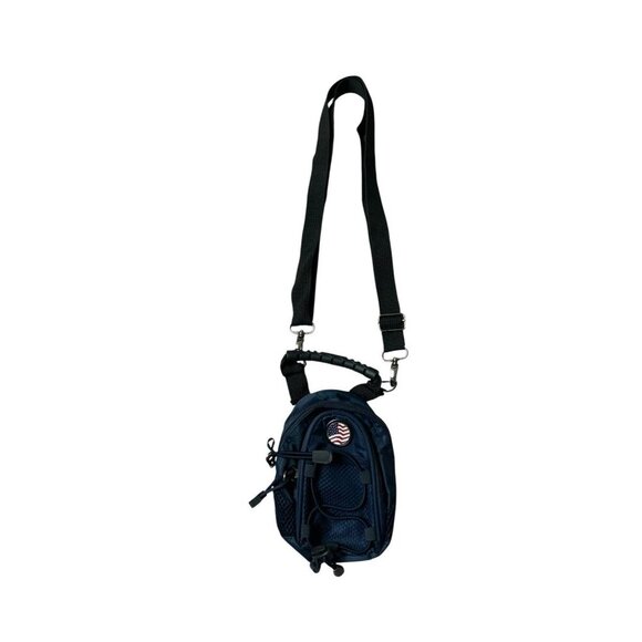 Mini Day Pack with USA Flag Patch – Navy Blue - Picture 1 of 15